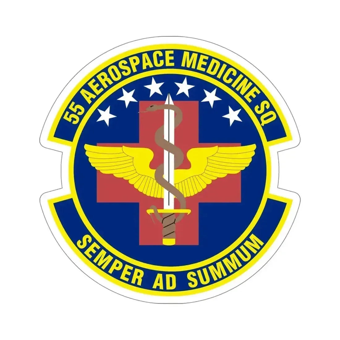 55th Aerospace Medicine Squadron (U.S. Air Force) STICKER Vinyl Die-Cut Decal 5 Inch - The Sticker Space