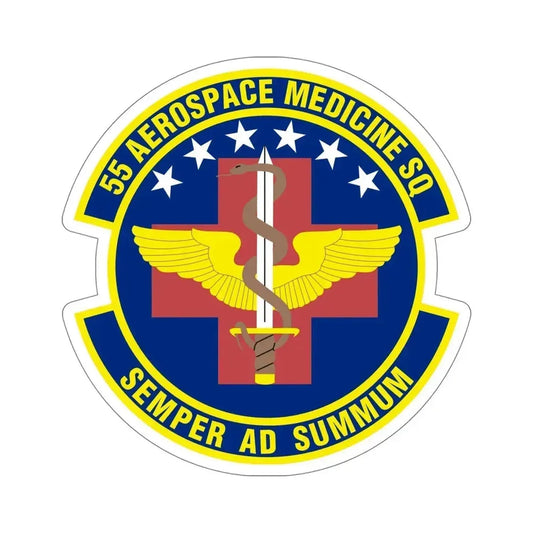55th Aerospace Medicine Squadron (U.S. Air Force) STICKER Vinyl Die-Cut Decal 6 Inch - The Sticker Space