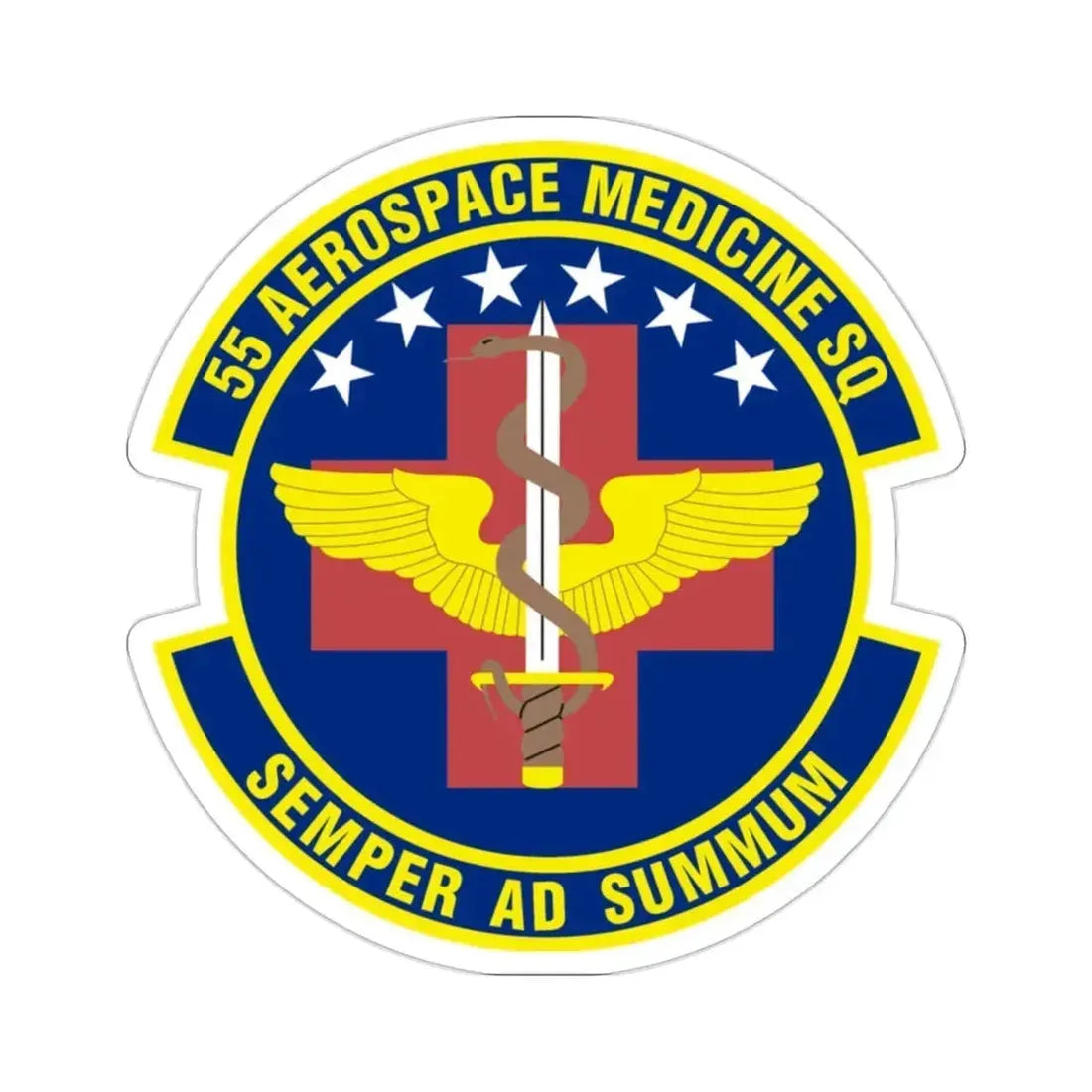 55th Aerospace Medicine Squadron (U.S. Air Force) STICKER Vinyl Die-Cut Decal - The Sticker Space