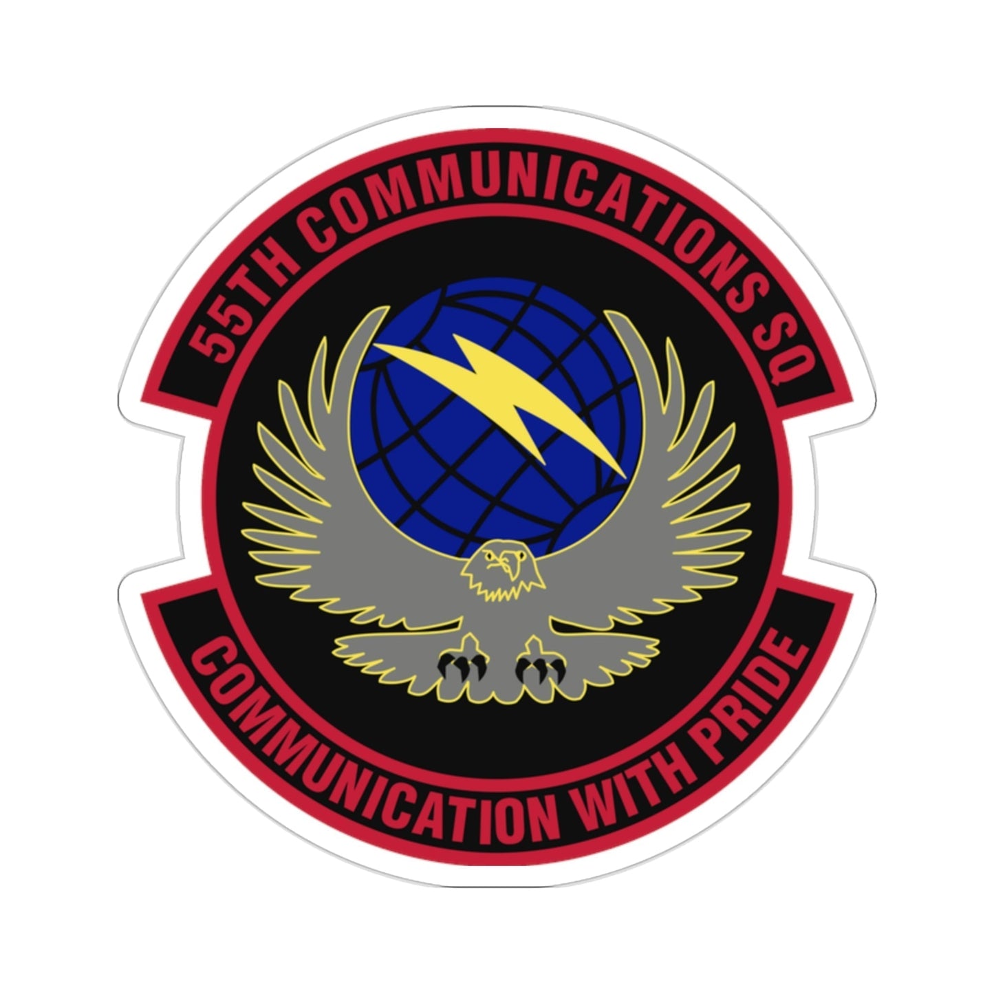 55th Communications Squadron (U.S. Air Force) STICKER Vinyl Die-Cut Decal-2 Inch-The Sticker Space