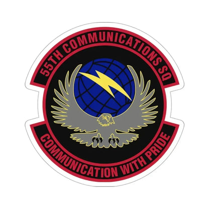 55th Communications Squadron (U.S. Air Force) STICKER Vinyl Die-Cut Decal 3 Inch - The Sticker Space