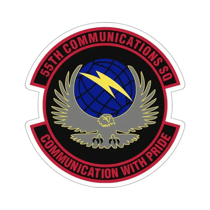 55th Communications Squadron (U.S. Air Force) STICKER Vinyl Die-Cut Decal 4 Inch - The Sticker Space
