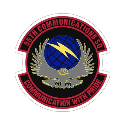 55th Communications Squadron (U.S. Air Force) STICKER Vinyl Die-Cut Decal 5 Inch - The Sticker Space