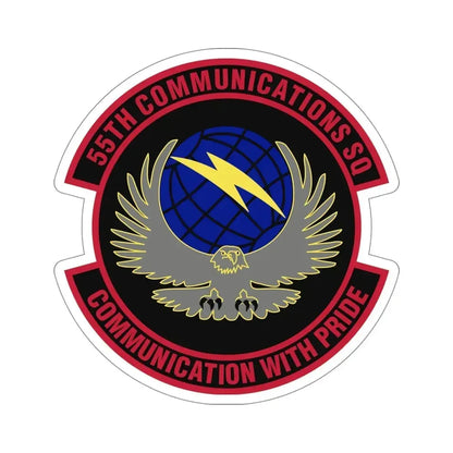 55th Communications Squadron (U.S. Air Force) STICKER Vinyl Die-Cut Decal 5 Inch - The Sticker Space