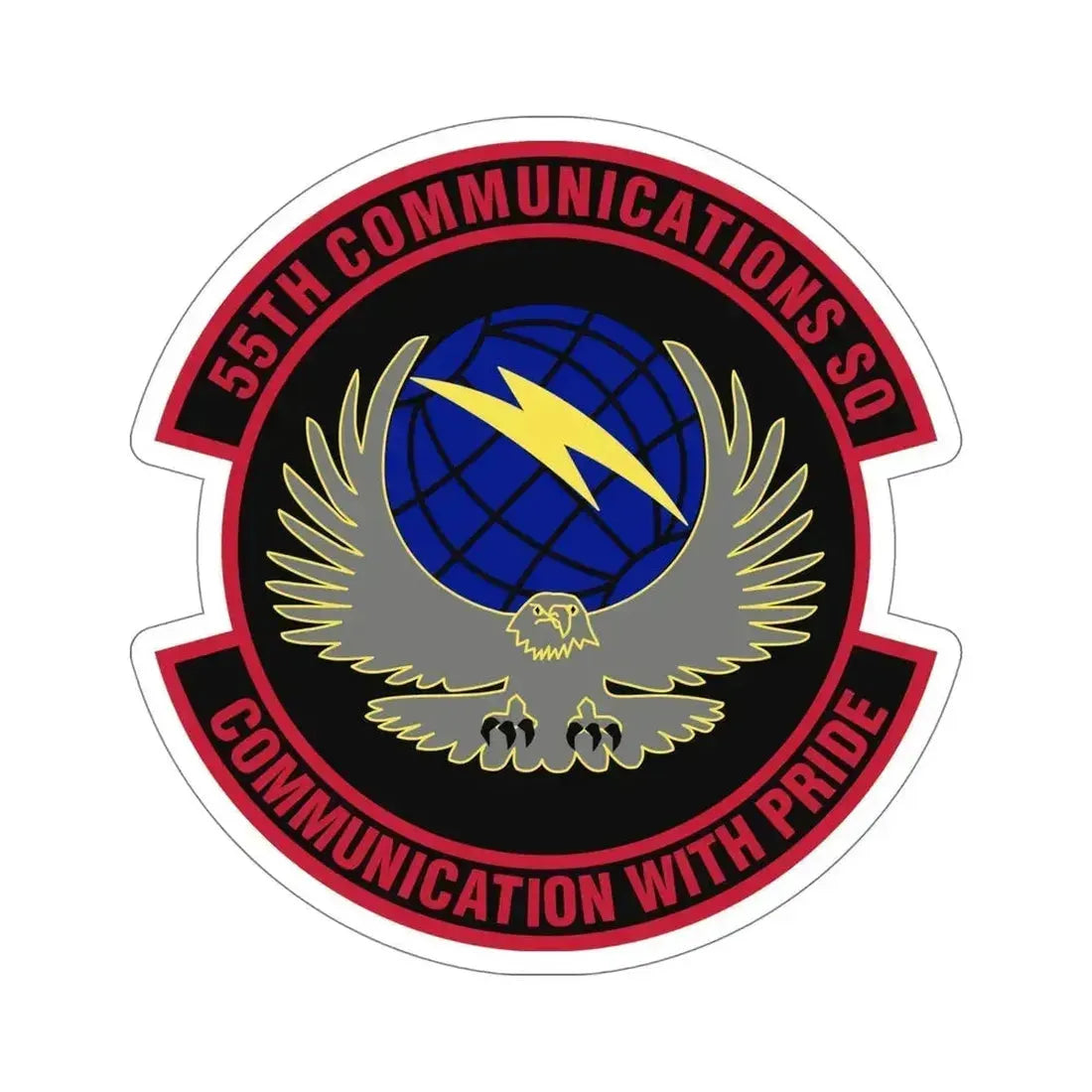 55th Communications Squadron (U.S. Air Force) STICKER Vinyl Die-Cut Decal 6 Inch - The Sticker Space