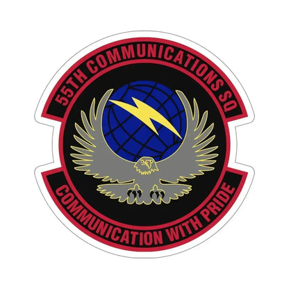 55th Communications Squadron (U.S. Air Force) STICKER Vinyl Die-Cut Decal - The Sticker Space