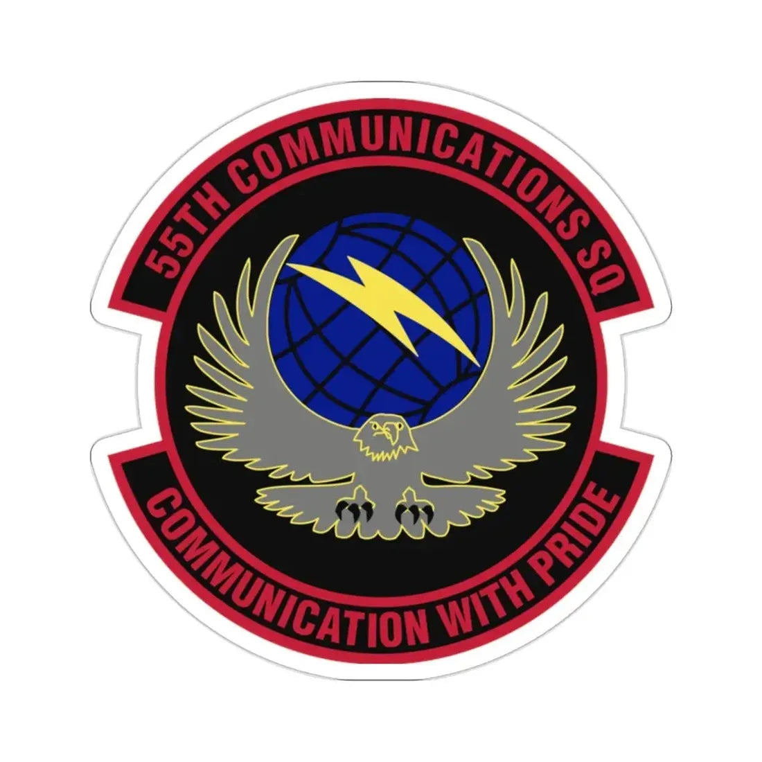 55th Communications Squadron (U.S. Air Force) STICKER Vinyl Die-Cut Decal - The Sticker Space