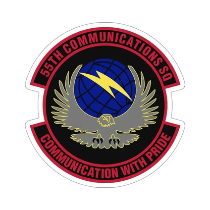 55th Communications Squadron (U.S. Air Force) STICKER Vinyl Die-Cut Decal - The Sticker Space
