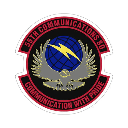 55th Communications Squadron (U.S. Air Force) STICKER Vinyl Die-Cut Decal - The Sticker Space