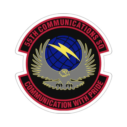 55th Communications Squadron (U.S. Air Force) STICKER Vinyl Kiss-Cut Decal - The Sticker Space