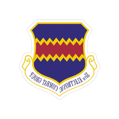 55th Electronic Combat Group (U.S. Air Force) REVERSE PRINT Transparent STICKER-3" × 3"-The Sticker Space