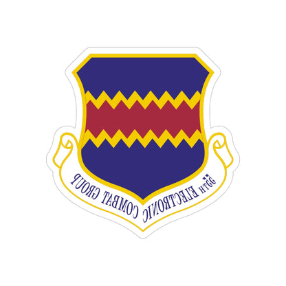 55th Electronic Combat Group (U.S. Air Force) REVERSE PRINT Transparent STICKER-5" × 5"-The Sticker Space