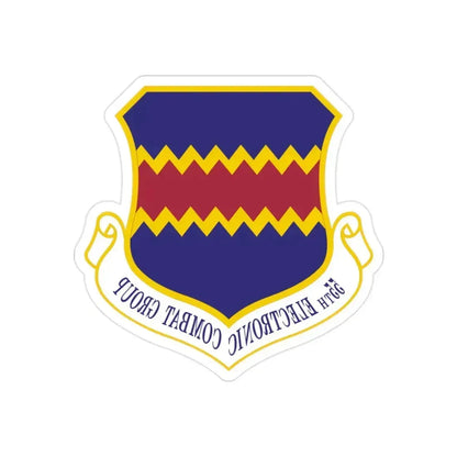 55th Electronic Combat Group (U.S. Air Force) REVERSE PRINT Transparent Die-Cut STICKER 2 Inch Die-Cut Transparent - The Sticker Space