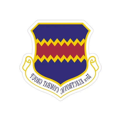 55th Electronic Combat Group (U.S. Air Force) REVERSE PRINT Transparent Die-Cut STICKER 6 Inch Die-Cut Transparent - The Sticker Space