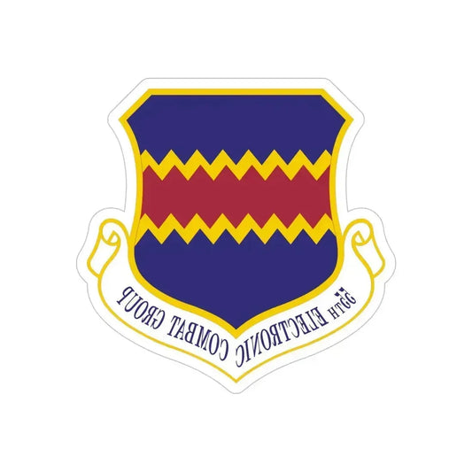 55th Electronic Combat Group (U.S. Air Force) REVERSE PRINT Transparent Die-Cut STICKER 6 Inch Die-Cut Transparent - The Sticker Space