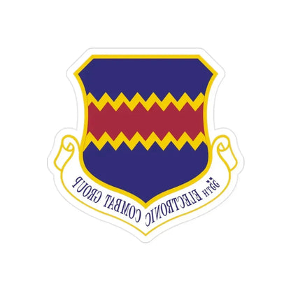 55th Electronic Combat Group (U.S. Air Force) REVERSE PRINT Transparent Die-Cut STICKER - The Sticker Space