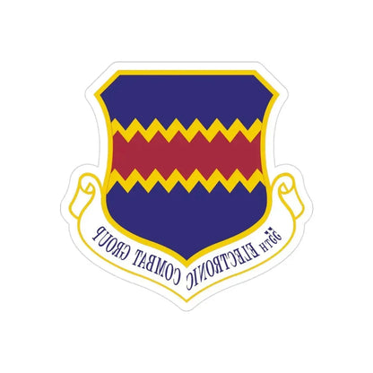 55th Electronic Combat Group (U.S. Air Force) REVERSE PRINT Transparent Die-Cut STICKER - The Sticker Space