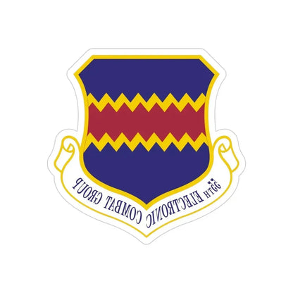 55th Electronic Combat Group (U.S. Air Force) REVERSE PRINT Transparent Die-Cut STICKER - The Sticker Space