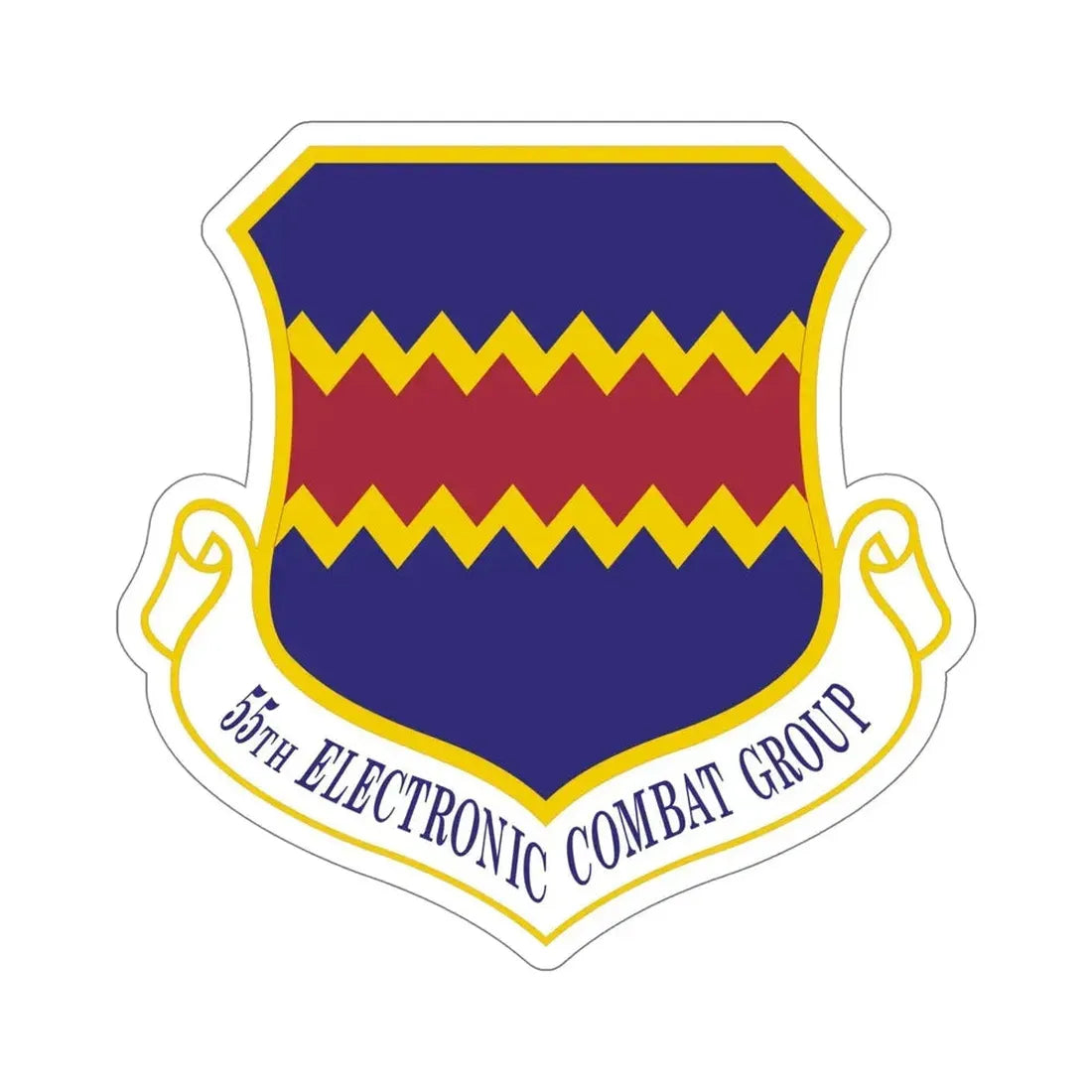 55th Electronic Combat Group (U.S. Air Force) STICKER Vinyl Die-Cut Decal - The Sticker Space