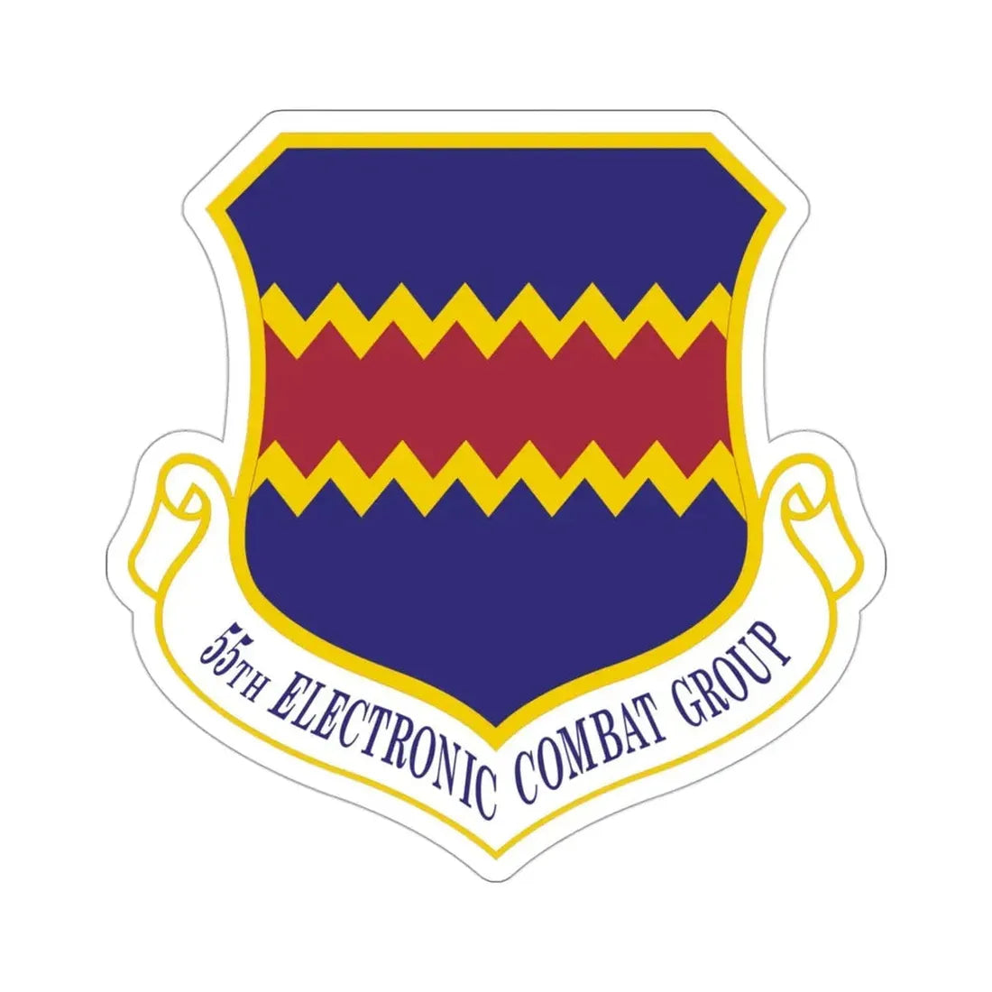 55th Electronic Combat Group (U.S. Air Force) STICKER Vinyl Die-Cut Decal - The Sticker Space