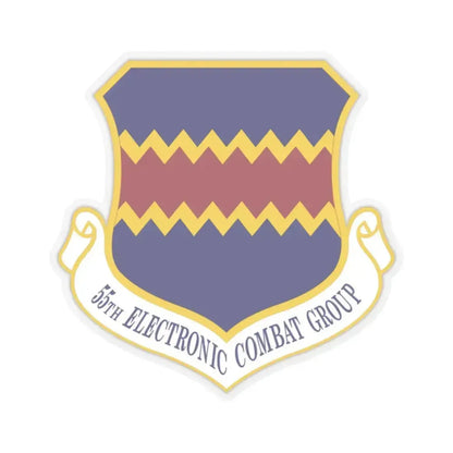 55th Electronic Combat Group (U.S. Air Force) STICKER Vinyl Kiss-Cut Decal 2 Inch Transparent - The Sticker Space