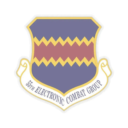55th Electronic Combat Group (U.S. Air Force) STICKER Vinyl Kiss-Cut Decal 6 Inch Transparent - The Sticker Space
