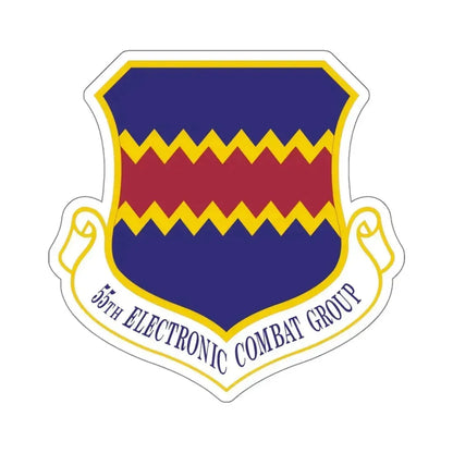 55th Electronic Combat Group (U.S. Air Force) STICKER Vinyl Kiss-Cut Decal 6 Inch White - The Sticker Space