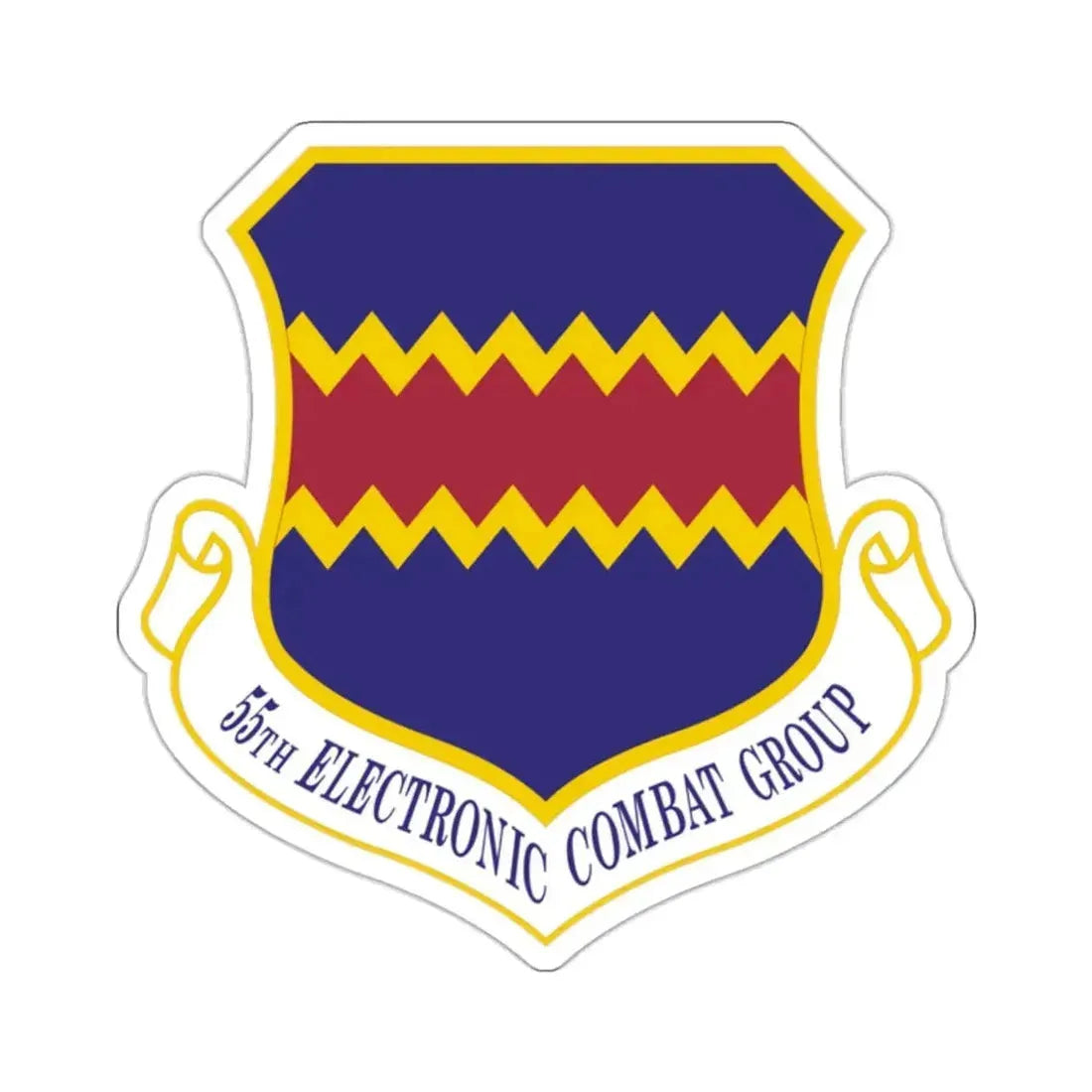55th Electronic Combat Group (U.S. Air Force) STICKER Vinyl Kiss-Cut Decal - The Sticker Space