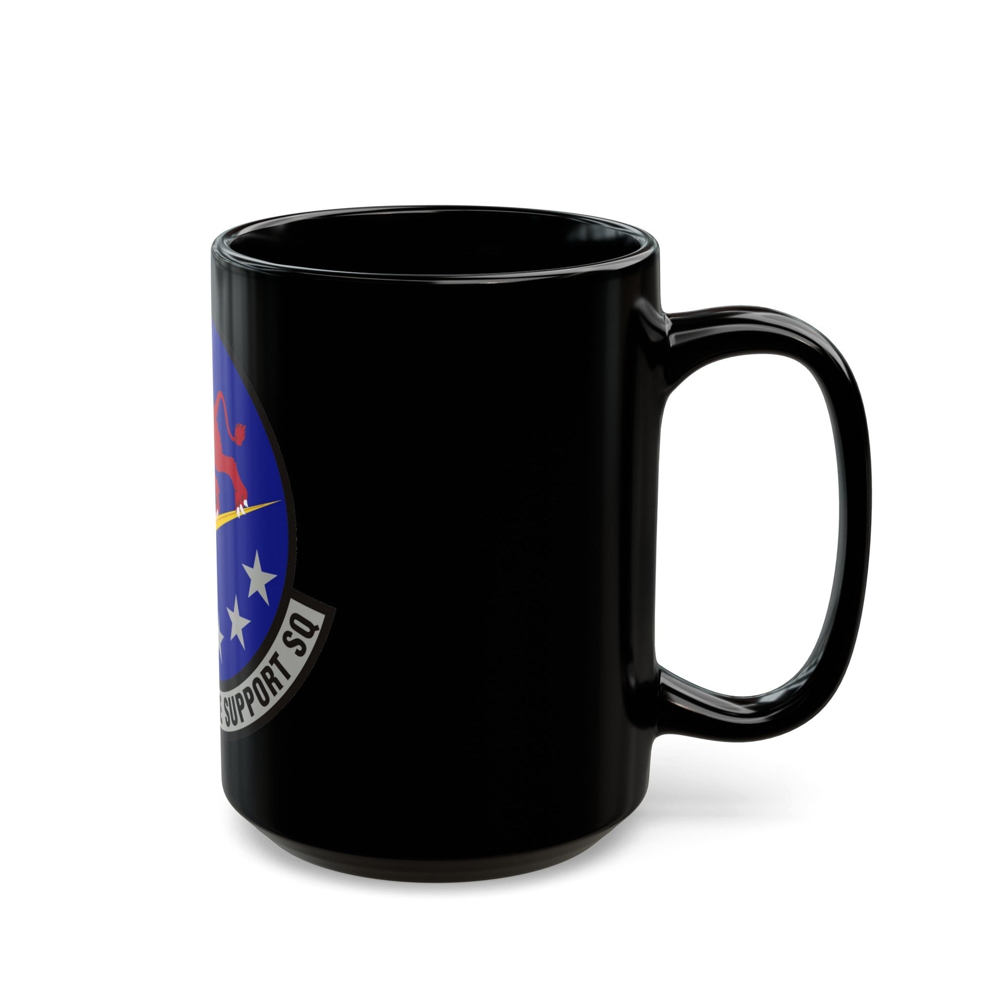 55th Intelligence Support Squadron (U.S. Air Force) Black Coffee Mug-The Sticker Space