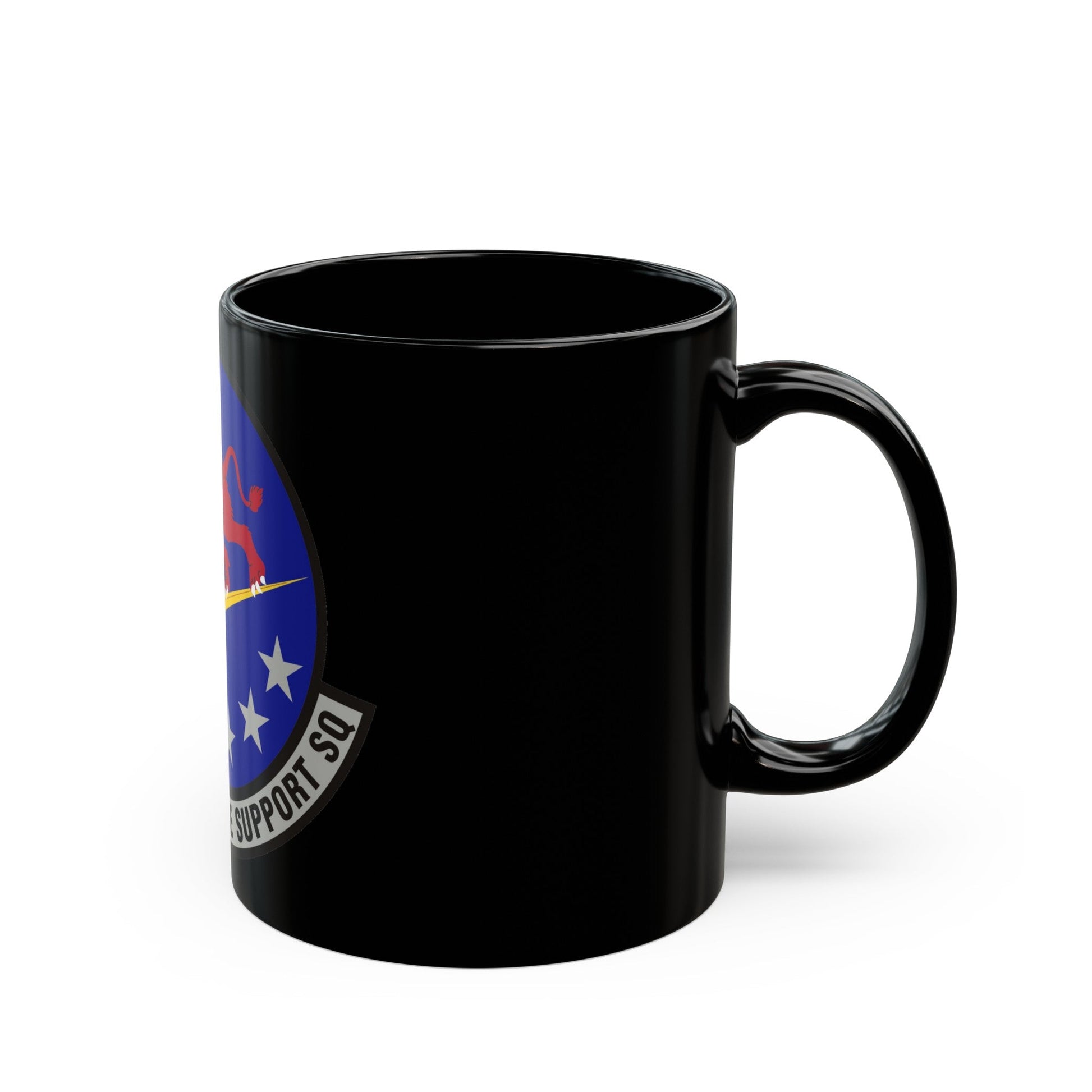 55th Intelligence Support Squadron (U.S. Air Force) Black Coffee Mug-The Sticker Space