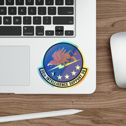 55th Intelligence Support Squadron (U.S. Air Force) Holographic STICKER Die-Cut Vinyl Decal-The Sticker Space