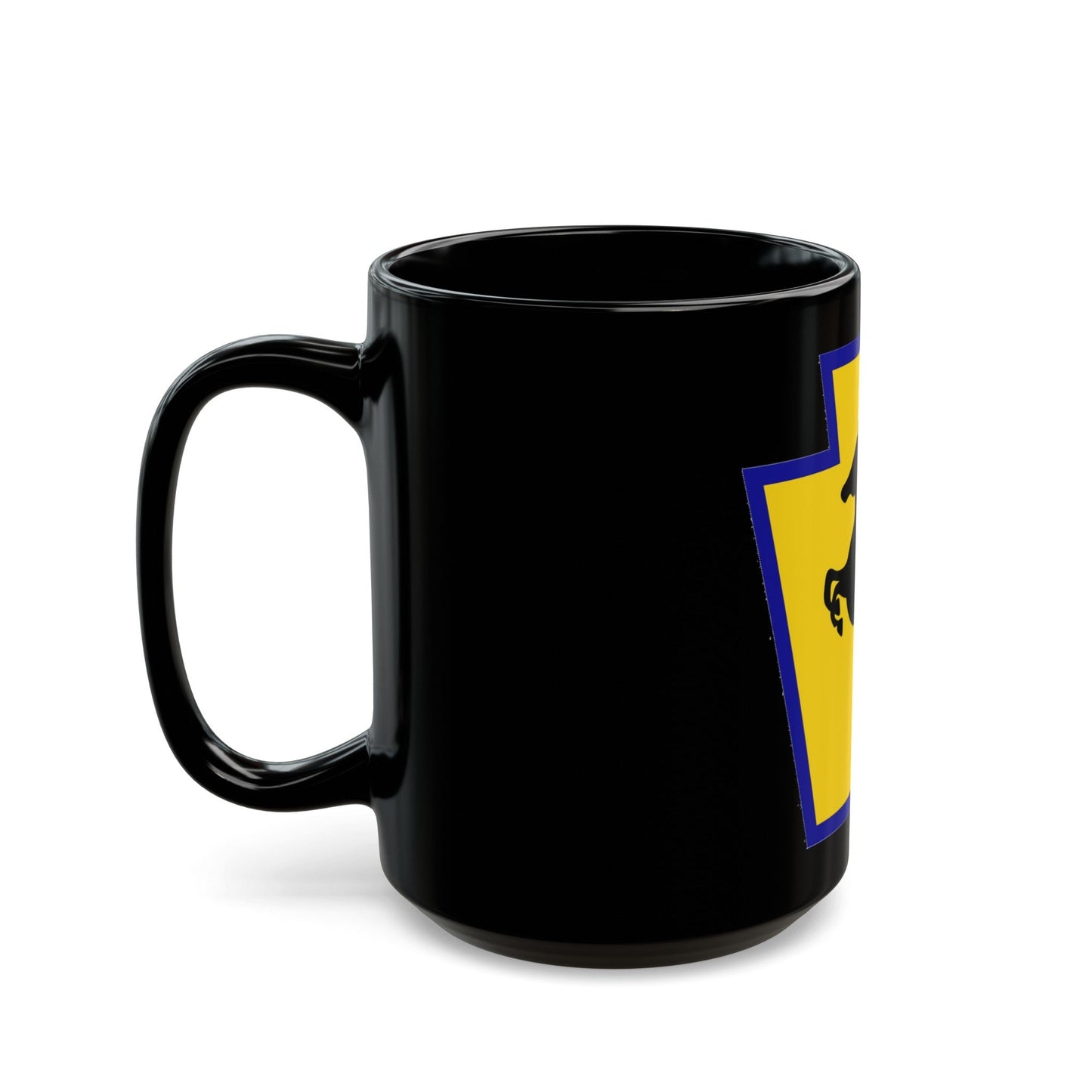 55th Maneuver Enhancement Brigade (U.S. Army) Black Coffee Mug-The Sticker Space