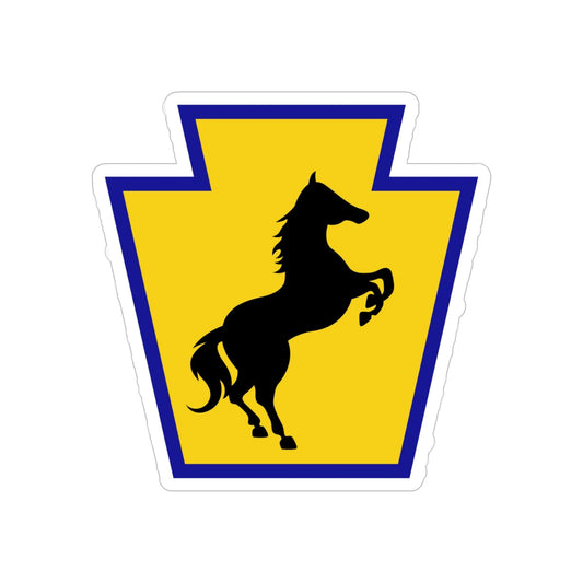 55th Maneuver Enhancement Brigade (U.S. Army) REVERSE PRINT Transparent STICKER-6 Inch-The Sticker Space