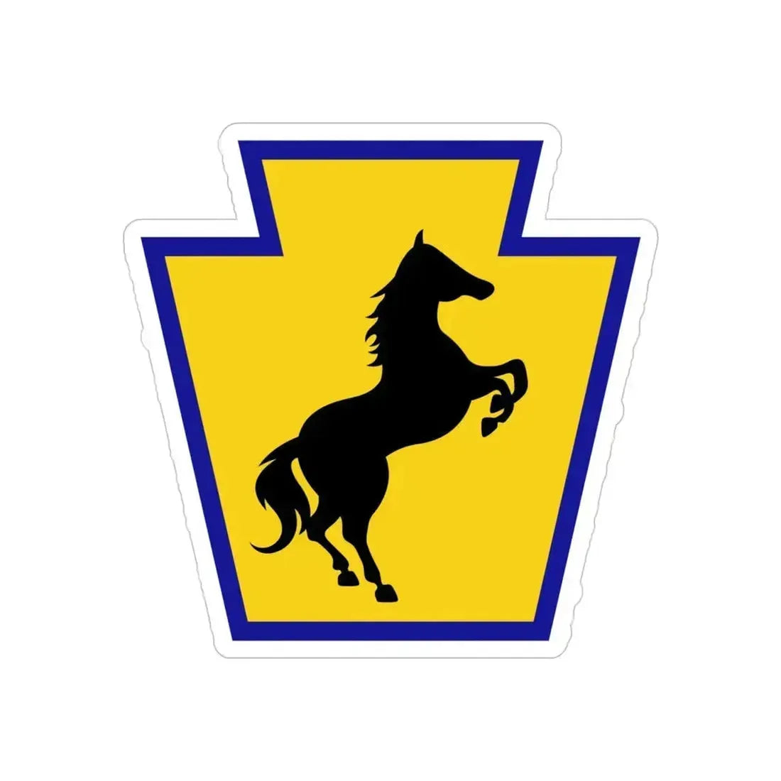 55th Maneuver Enhancement Brigade (U.S. Army) REVERSE PRINT Transparent Die-Cut STICKER 5 Inch Die-Cut Transparent - The Sticker Space