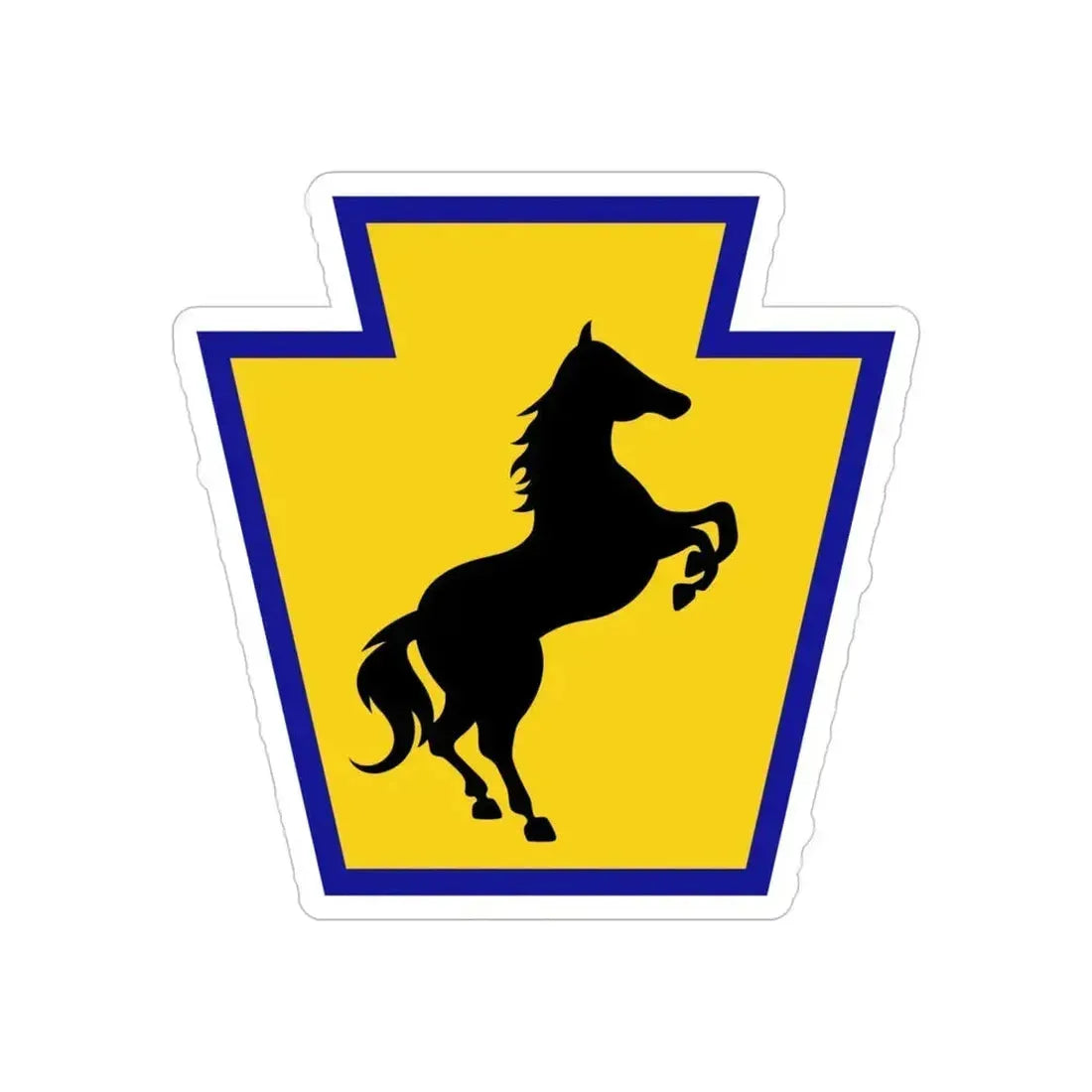 55th Maneuver Enhancement Brigade (U.S. Army) REVERSE PRINT Transparent Die-Cut STICKER 6 Inch Die-Cut Transparent - The Sticker Space