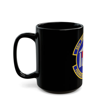 55th Medical Support Squadron (U.S. Air Force) Black Coffee Mug-The Sticker Space