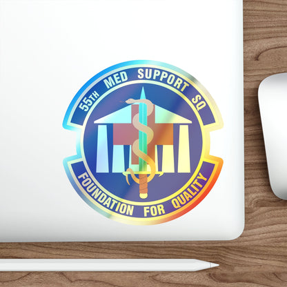 55th Medical Support Squadron (U.S. Air Force) Holographic STICKER Die-Cut Vinyl Decal-The Sticker Space