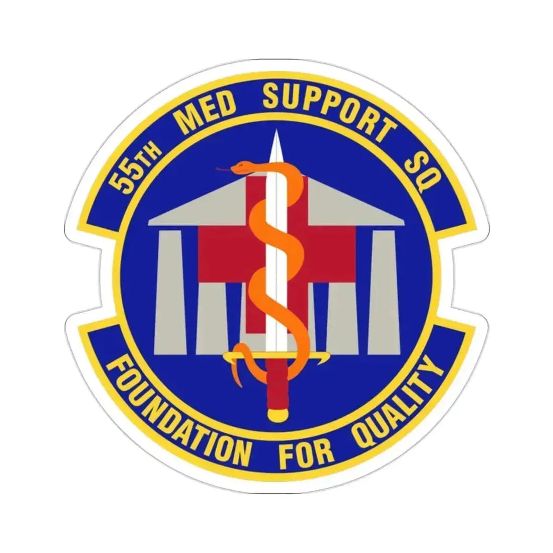 55th Medical Support Squadron (U.S. Air Force) STICKER Vinyl Die-Cut Decal 2 Inch - The Sticker Space