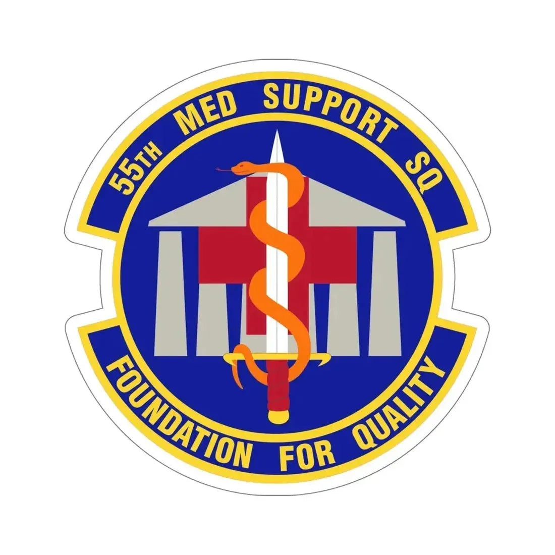 55th Medical Support Squadron (U.S. Air Force) STICKER Vinyl Die-Cut Decal - The Sticker Space