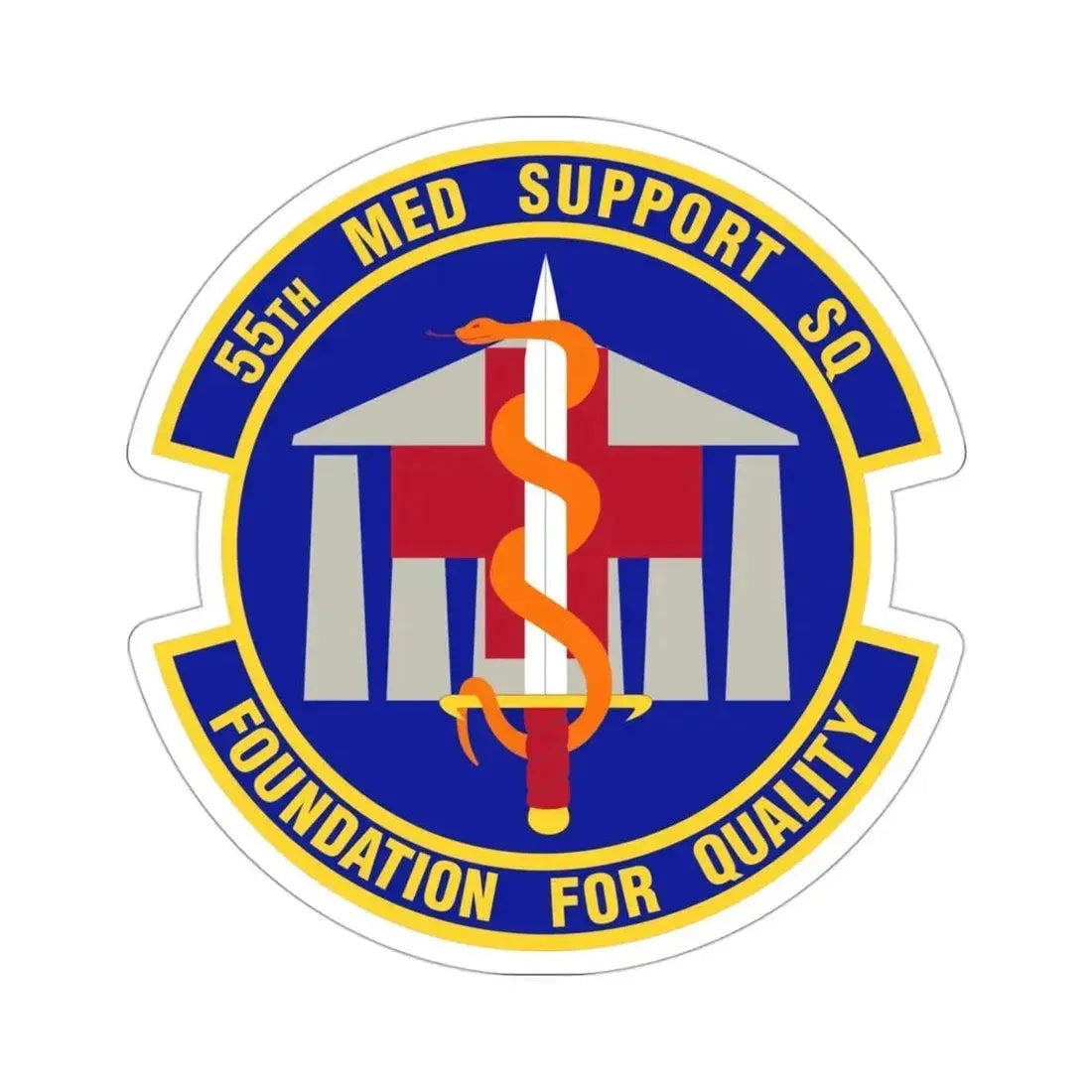 55th Medical Support Squadron (U.S. Air Force) STICKER Vinyl Die-Cut Decal - The Sticker Space