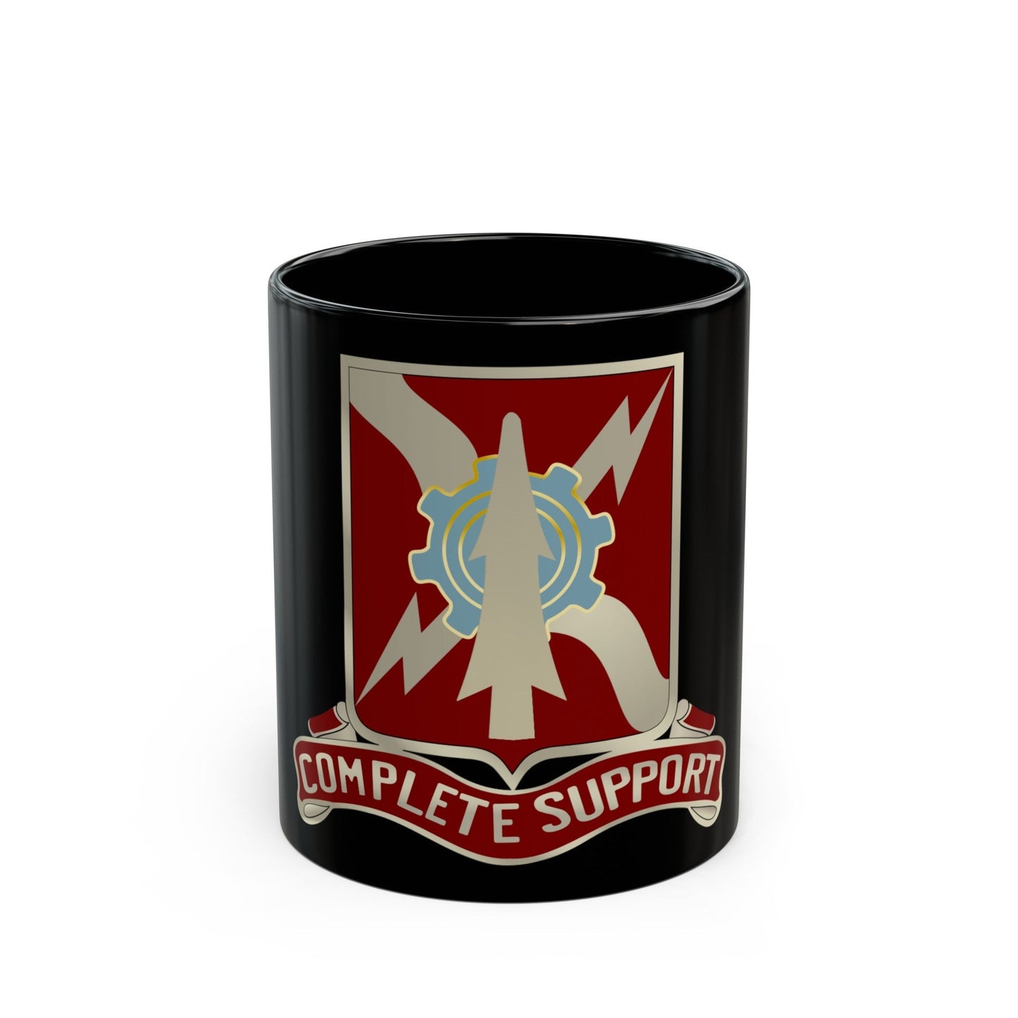 55th Support Battalion (U.S. Army) Black Coffee Mug-11oz-The Sticker Space