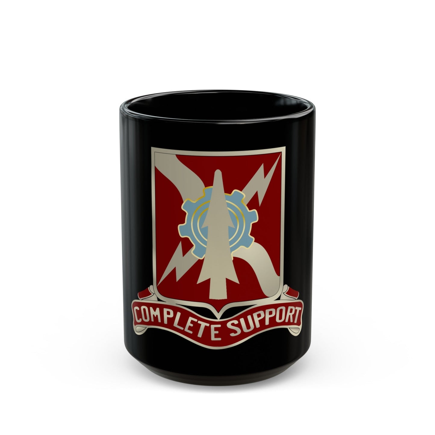 55th Support Battalion (U.S. Army) Black Coffee Mug-15oz-The Sticker Space