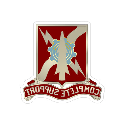 55th Support Battalion (U.S. Army) REVERSE PRINT Transparent STICKER-3" × 3"-The Sticker Space