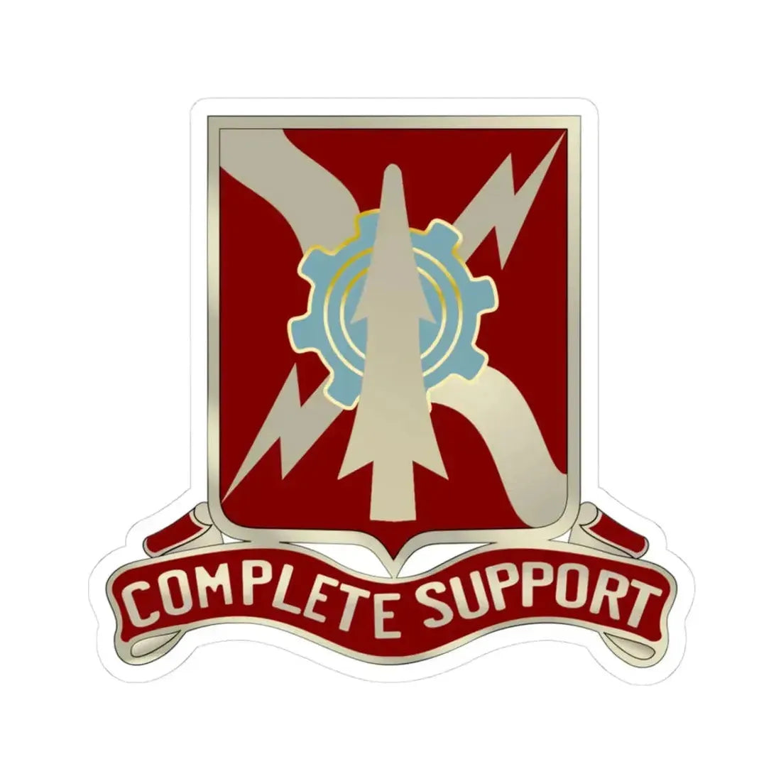55th Support Battalion (U.S. Army) STICKER Vinyl Kiss-Cut Decal 3 Inch White - The Sticker Space