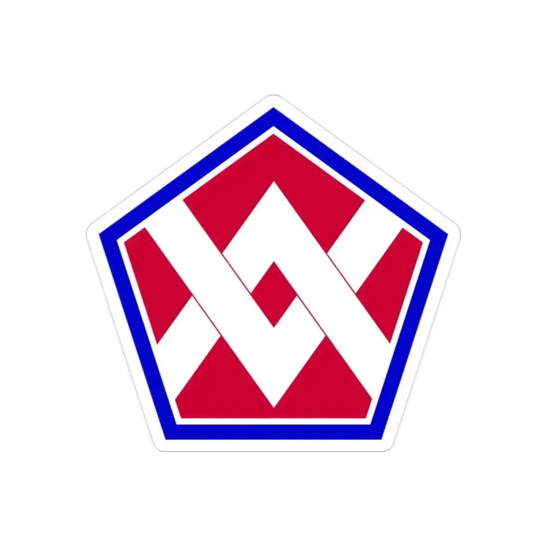 55th Sustainment Brigade (U.S. Army) REVERSE PRINT Transparent Die-Cut STICKER 2 Inch Die-Cut Transparent - The Sticker Space