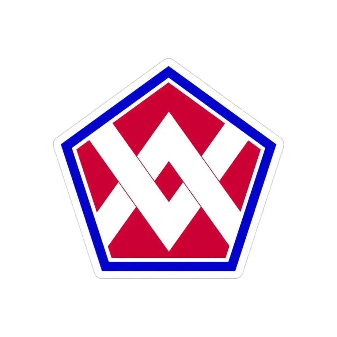 55th Sustainment Brigade (U.S. Army) REVERSE PRINT Transparent Die-Cut STICKER 3 Inch Die-Cut Transparent - The Sticker Space