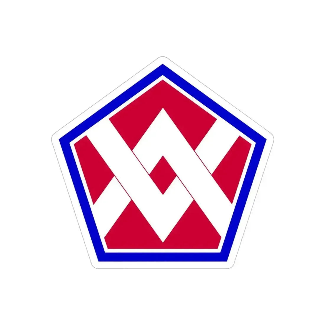 55th Sustainment Brigade (U.S. Army) REVERSE PRINT Transparent Die-Cut STICKER 4 Inch Die-Cut Transparent - The Sticker Space