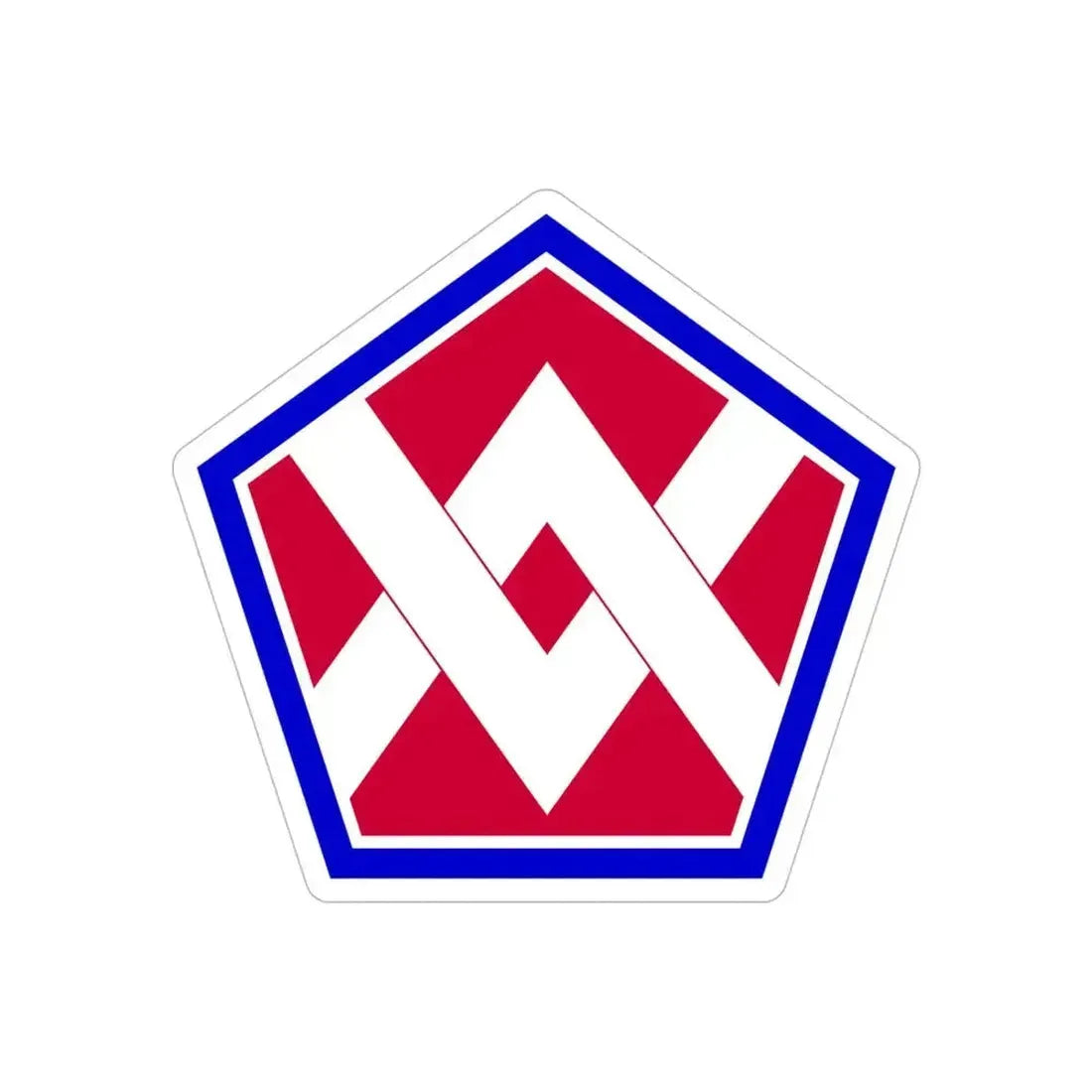 55th Sustainment Brigade (U.S. Army) REVERSE PRINT Transparent Die-Cut STICKER 6 Inch Die-Cut Transparent - The Sticker Space