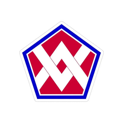 55th Sustainment Brigade (U.S. Army) REVERSE PRINT Transparent Die-Cut STICKER 6 Inch Die-Cut Transparent - The Sticker Space