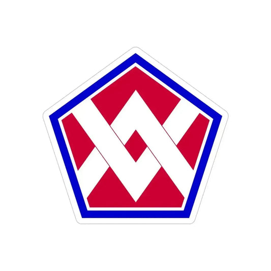 55th Sustainment Brigade (U.S. Army) REVERSE PRINT Transparent Die-Cut STICKER 6 Inch Die-Cut Transparent - The Sticker Space